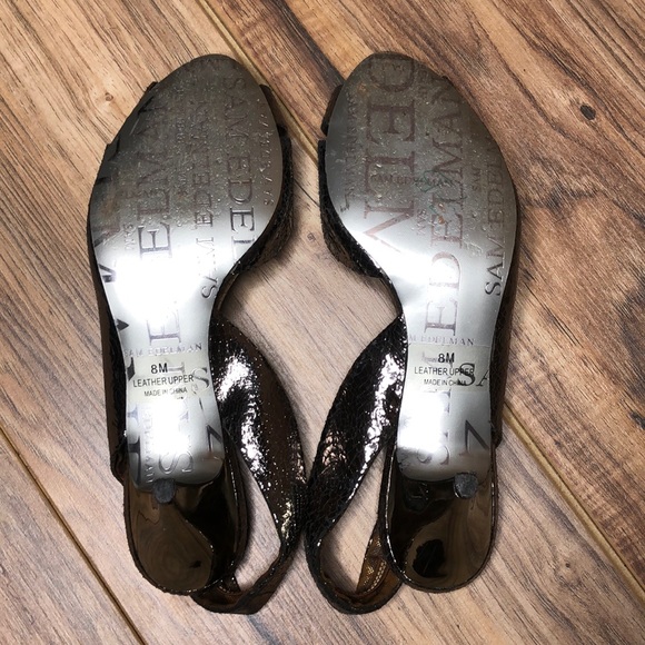 Sam Edelman Nova metallic kitten heel 8M - Picture 7 of 8
